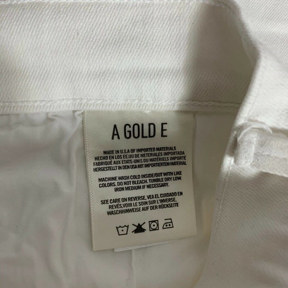 AGOLDE White Sophie Cropped Hi Rise Skinny Jeans - Picture 5 of 5